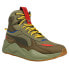 Фото #2 товара Puma RsX Mid C Militia Lace Up Mens Green Sneakers Casual Shoes 380422-01