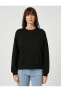 Фото #3 товара Taş Detaylı Sweatshirt Bisiklet Yaka