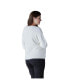 ფოტო #3 პროდუქტის Women's Maternity Fluffy V-Neck Sweater