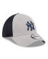 Men's Gray New York Yankees Pipe 39THIRTY Flex Hat