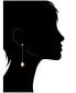 ფოტო #2 პროდუქტის Cubic Zirconia and Pearl Chain Drop Dangle Earrings