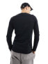 Фото #5 товара ASOS DESIGN muscle fit sweatshirt in black