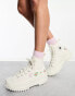 Converse Run Star Hike flowers and fruit embroidered trainers in white