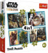Фото #1 товара Trefl Puzzle 4w1 Mandalorian i jego świat Star Wars
