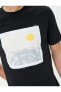 4sam10059hk 999 Siyah Erkek Jersey Kısa Kollu T-shirt