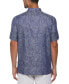 Фото #2 товара Men's Short Sleeve Jacquard Abstract Floral Paisley Print Shirt