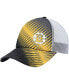 ფოტო #1 პროდუქტის Women's Black, White Boston Bruins Graphic Foam Trucker Snapback Hat