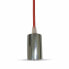 Фото #1 товара V-TAC VT-7338 - 1 bulb(s) - E27 - Chrome - Red