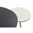 Фото #3 товара Вспомогательный стол DKD Home Decor Чёрный Позолоченный Алюминий Белый (67 x 50 x 37 cm)