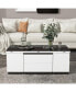Фото #1 товара Modern Lift Top Glass Coffee Table With Drawers & Storage Multifunction Table