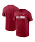 Фото #1 товара Men's Alabama Crimson Tide Primetime Ever Wordmark T-Shirt