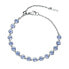 Dazzling steel bracelet with blue Symphonia crystals BYM152