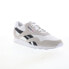Фото #3 товара Reebok Classic Nylon Mens White Suede Lace Up Lifestyle Sneakers Shoes