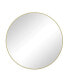 28" Wall Mounted Gold Circular Mirror, For Bathroom, Living Room, Bedroom Wall Decor Золотистый, 1 Count - фото #1