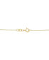 Фото #4 товара Macy's onyx Solitaire 18" Pendant Necklace in 14k Gold