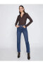 Фото #2 товара İspanyol Paça Kot Pantolon - Victoria Crop Jean