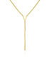 ფოტო #1 პროდუქტის Gold-Tone Y Necklace