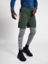 Фото #1 товара Hummel polyester mesh mid length training short in dark green