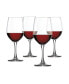 Фото #1 товара Wine Lovers Bordeaux Wine Glasses, Set of 4, 20.5 Oz