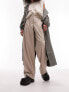 Фото #1 товара Topshop Tailored flanel utility style trouser in beige marl