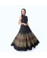 ფოტო #1 პროდუქტის Women's Black Floral Embroidered Evening Gown