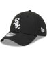 Фото #1 товара Бейсболка New Era мужская черная Chicago White Sox Logo 39THIRTY Flex Hat