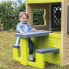 Фото #3 товара Стол для пикника Smoby 81 x 54 x 49 cm Игровой детский домик Зеленый