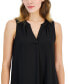 Фото #3 товара Women's Split-Neck Sleeveless Top