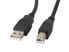 Фото #1 товара Lanberg USB-кабель 1.8 м USB A - USB B USB 2.0 480 Mbit/s Black