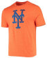 Фото #2 товара Men's Heathered Orange New York Mets Weathered Official Logo Tri-Blend T-shirt