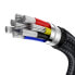Przewód kabel USB-C - USB-C Cafule Metal Data Power Delivery 100W 1m - czarny