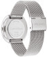 ფოტო #3 პროდუქტის Women's 2-Hand Silver-Tone Stainless Steel Mesh Bracelet Watch 36mm