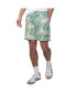 Фото #1 товара Men's Green New York Jets Sandwashed Monstera Print Amphib Shorts