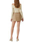 Фото #4 товара Women's Brylee Utility-Pocket Mini Skirt