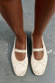 Espadrilles with bow and topstitching