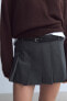 BOX PLEAT SKORT WITH BELT