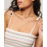 SUPERDRY Embroidered Smocked sleeveless T-shirt