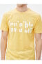 3sam10292hk 151 Sarı Erkek Pamuk Jersey Kısa Kollu T-shirt