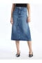 Фото #3 товара Джинсовая юбка LC WAIKIKI Standart Fit для женщин