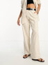 NA-KD co-ord tailored trousers in beige