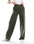 Фото #1 товара Object wide leg trousers in green