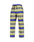 Фото #4 товара Men's Royal Los Angeles Rams Team Ugly Pajama Set