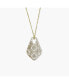 Statement Filigree Beaded Chain Necklace Gold