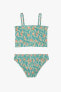 Floral print elasticated bikini - limited edition