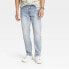 Фото #1 товара Men's Athletic Fit Jeans - Goodfellow & Co Light Wash 34x30