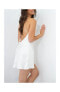 Фото #3 товара Women's Slip Dress - Short - Cowl Neck - Open Back - Silk Collection