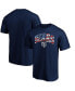 Фото #1 товара Men's Navy Chicago Bears Banner Wave Logo T-shirt