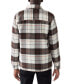 Men's Relaxed-Fit Plaid Fleece-Lined Shirt Jacket