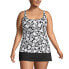 ფოტო #9 პროდუქტის Plus Size Long Square Neck Underwire Tankini Swimsuit Top