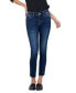 ფოტო #1 პროდუქტის Women's Mid Rise Raw Hem Cropped Skinny Jeans